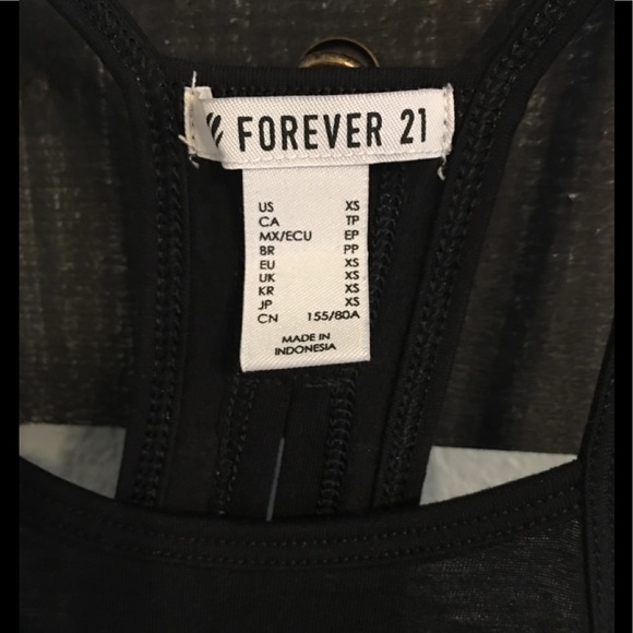Forever 21 Black Tank Top - Picture 2 of 4